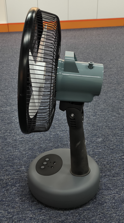 solar charging fan