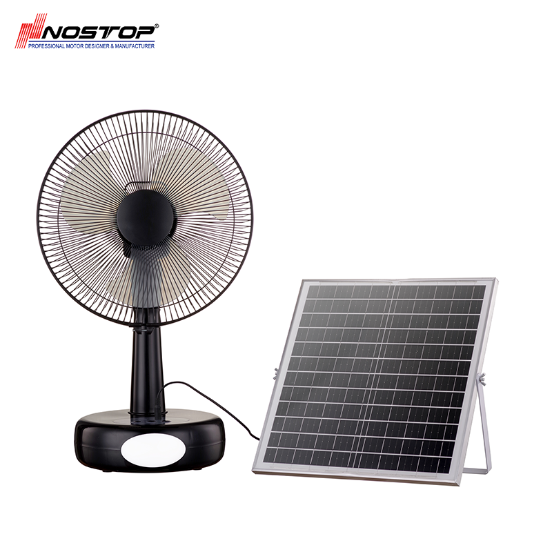 12 inch rechargeable solar fan